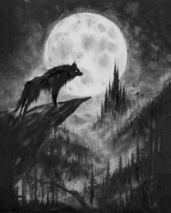 „Requiem of Regret“ (2024) von Brian Serway, Original Graphitzeichnung