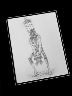 "The Famished Vampire" (2024) By Timothy Von Rueden, Original Graphite Drawing