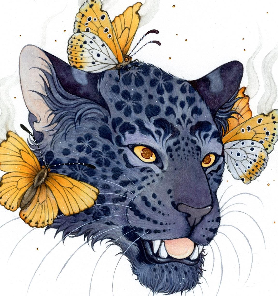 « Amur Rarities » (2024) de Nana Williams, aquarelle originale en vente 6