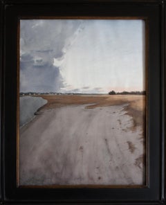 "Passeggiata al tramonto" (2024) Acquerello originale, paesaggio