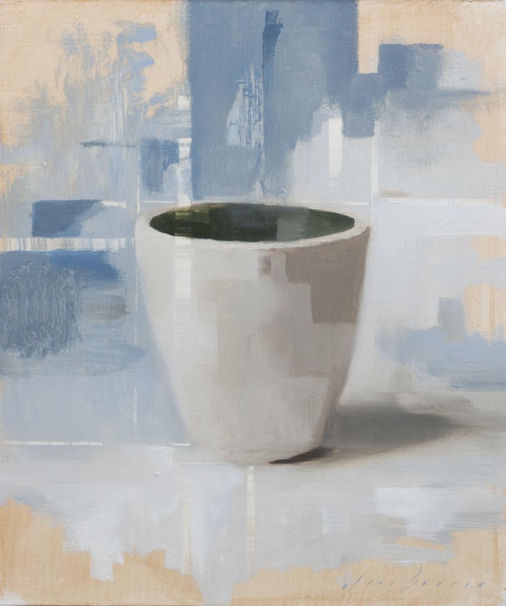Jon Doran Still-Life Painting - Handmade Cup 2, Oil painting