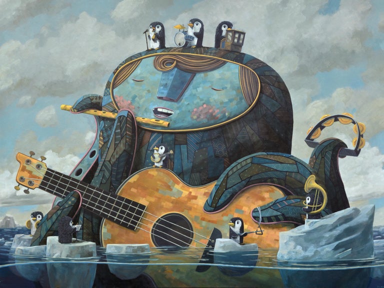 Nathan Durfee Oliver Fills In Oil Painting For Sale At 1stdibs