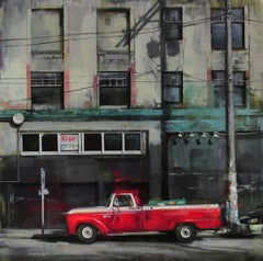 „For Lease“ (2016) von Lindsey Kustusch, Original-Ölgemälde