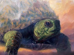 "El viaje de nuestro mundo II" (2020) Por Christopher Clark, Óleo original