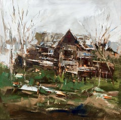 Forgotten Cabin, Oil painting