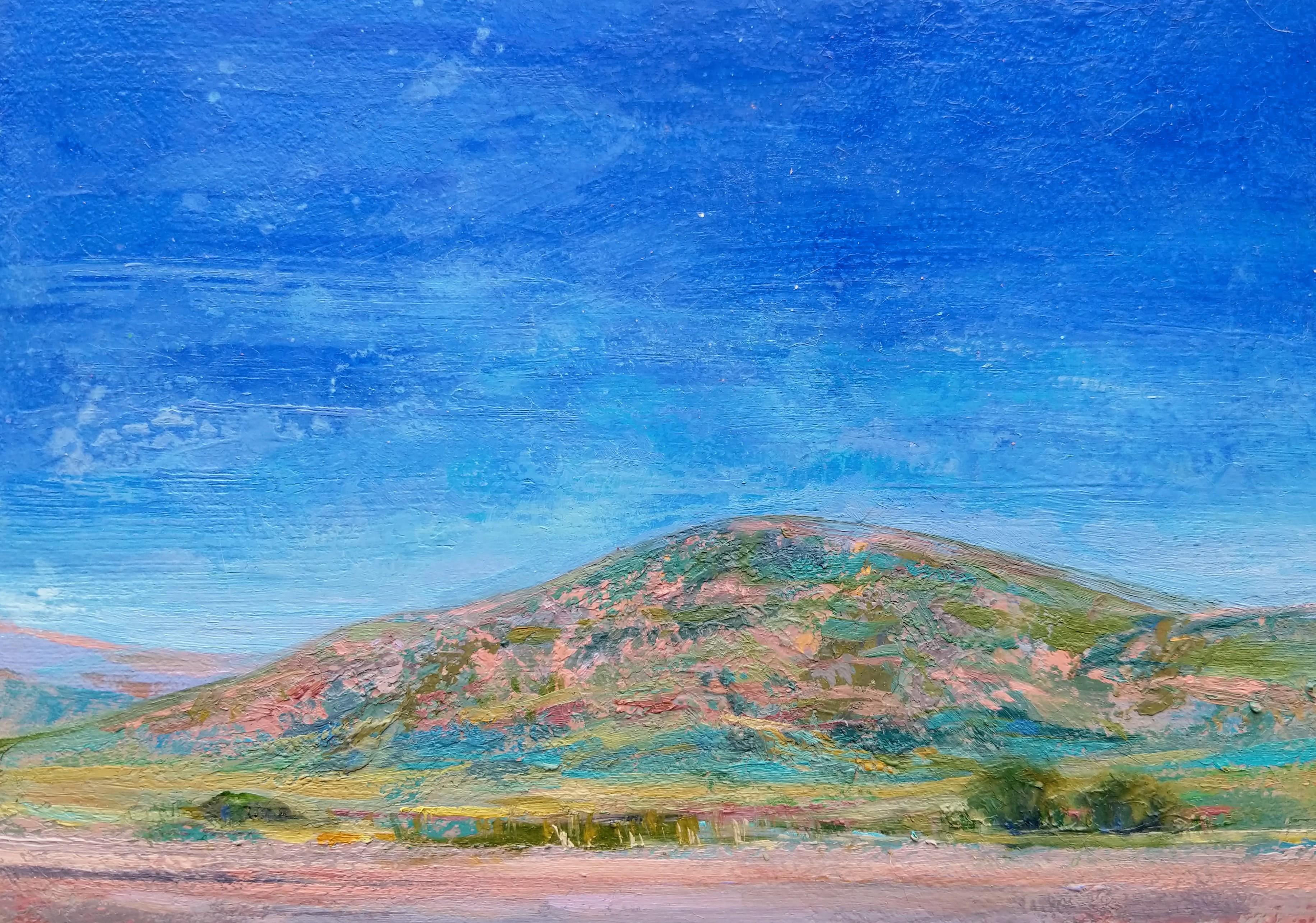 Charis Carmichael Braun Landscape Painting - "Skyline - Morning, " Oil painting