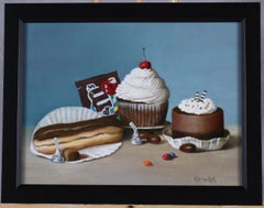 "Chocolate Choices, " Oil painting