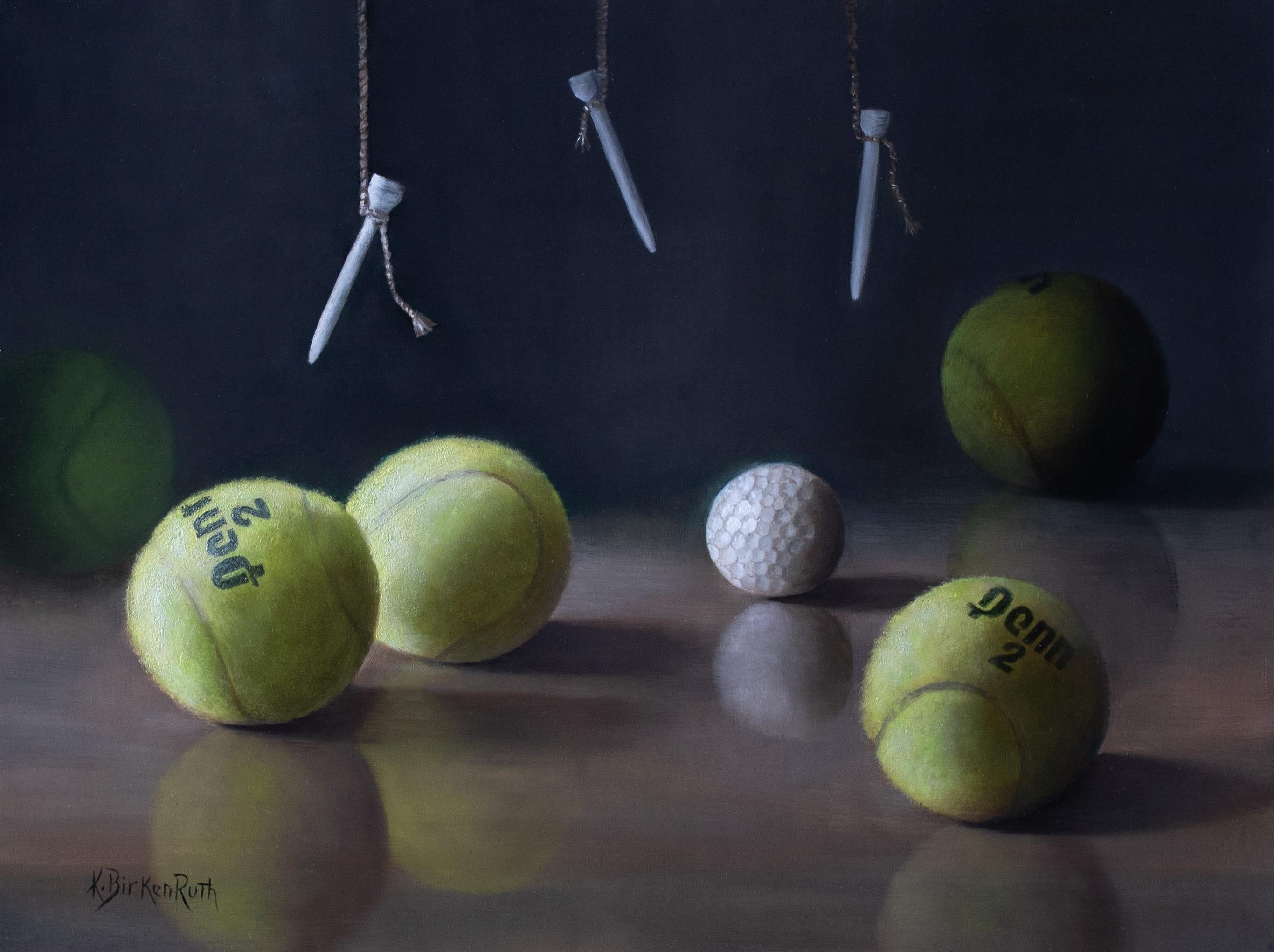 Still-Life Painting Kelly Birkenruth - «Help Has Arrived », peinture à l'huile