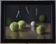 "L'aiuto è arrivato", pittura a olio