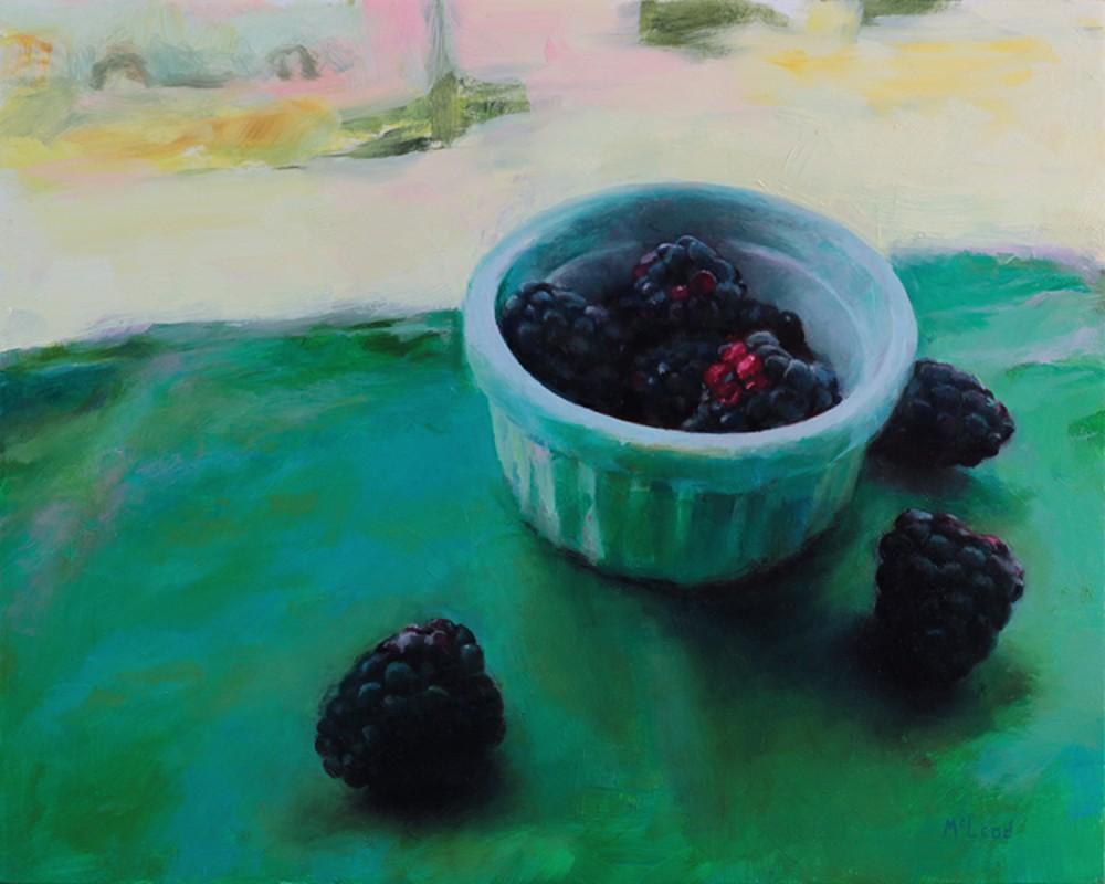 John McLeod Still-Life Painting - Blackberries