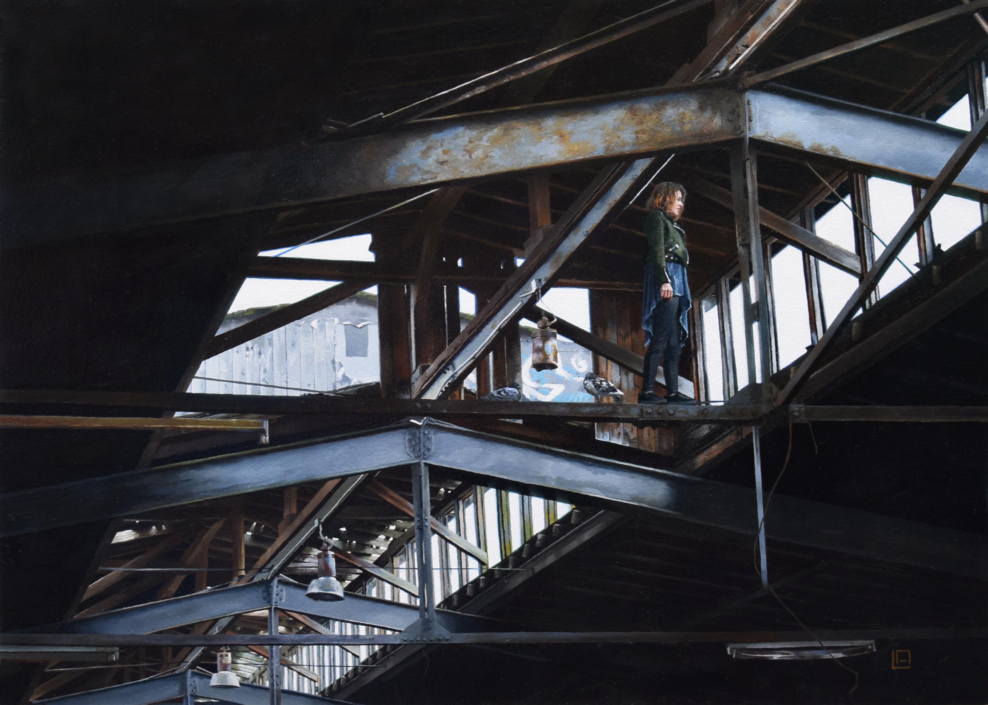 "Buscando consuelo" Pintura al óleo