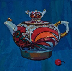 "Russian Teapot" Gouache Painting