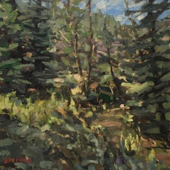 Used "Green I" Oil Painting