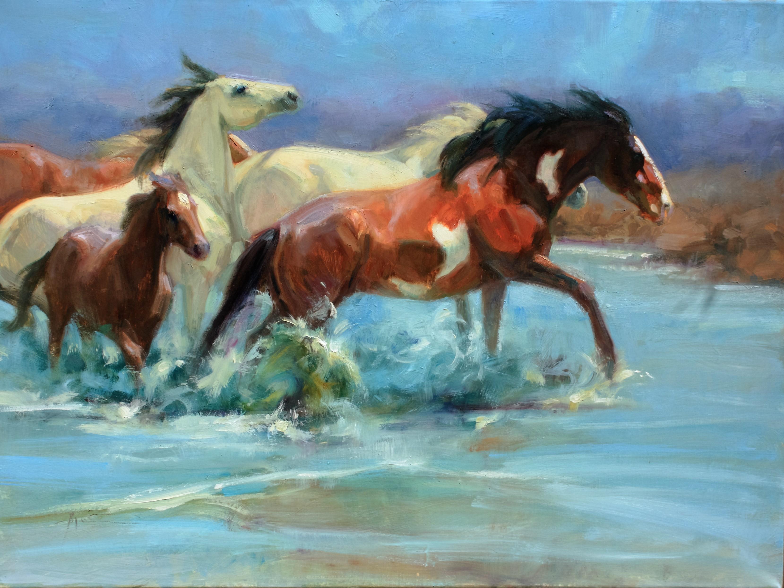 "Sand Wash Crossing" Oil painting