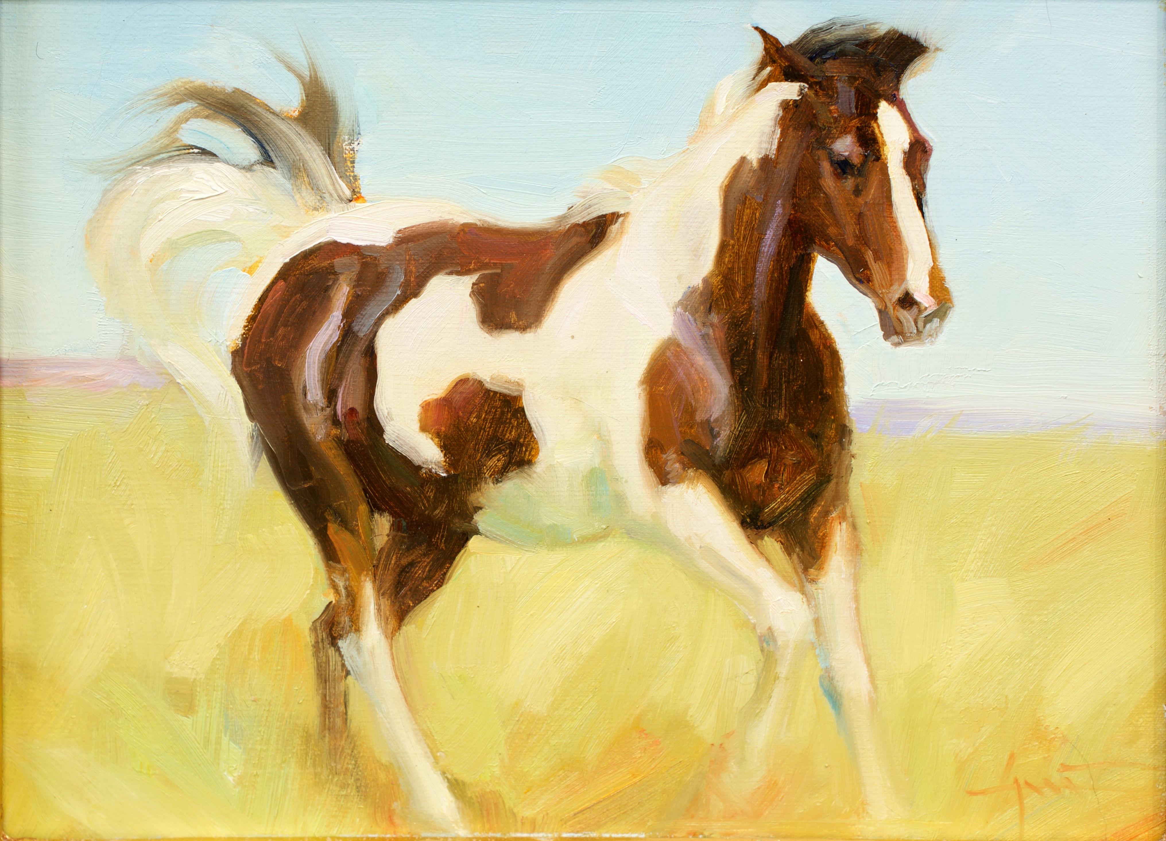 "Morning Run" Oil painting