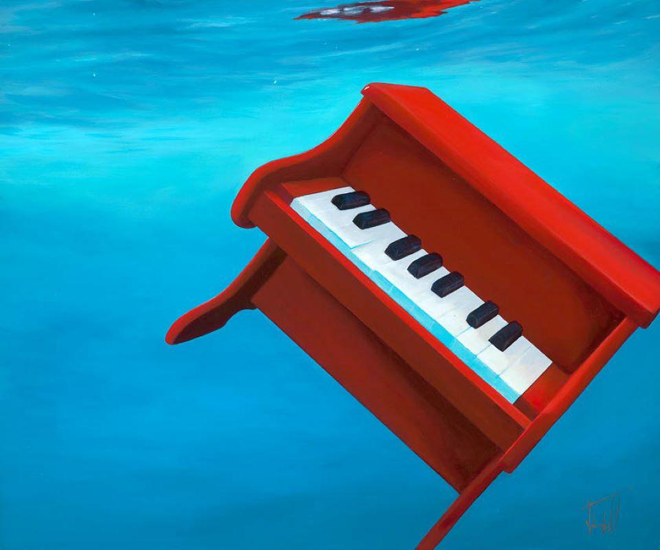 « Untitled at Sea », peinture à l'acrylique