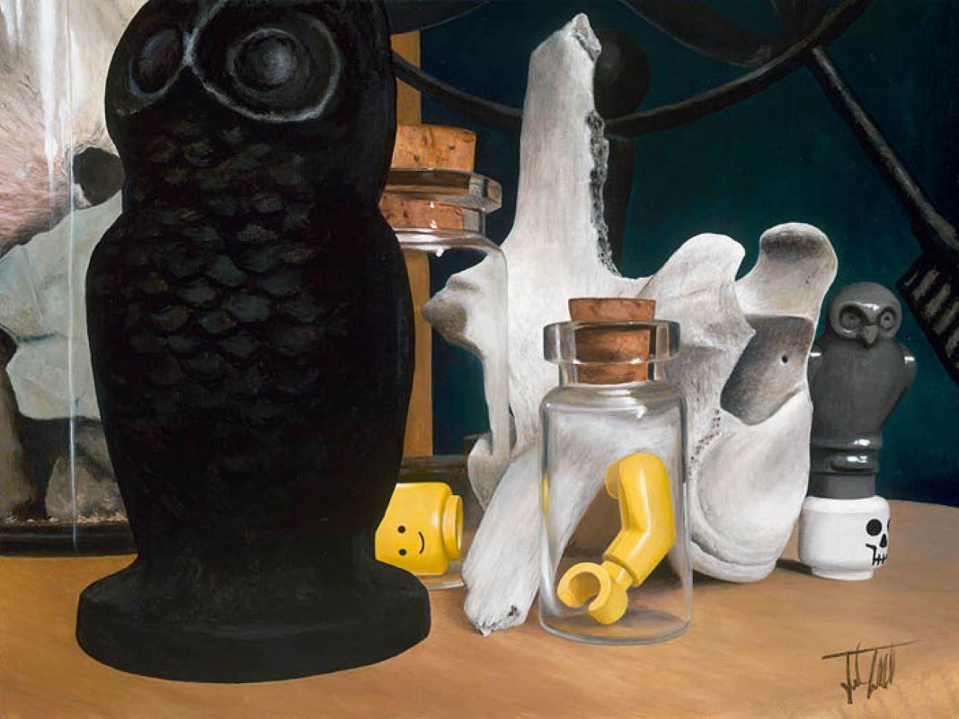 Josh Talbott Still-Life Painting - "Relics", Acrylic Painting