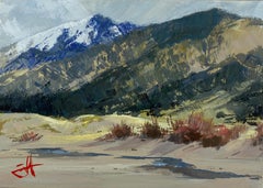 "On the Dunes" Gouache Painting