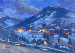 "Night Pass" Gouache Painting