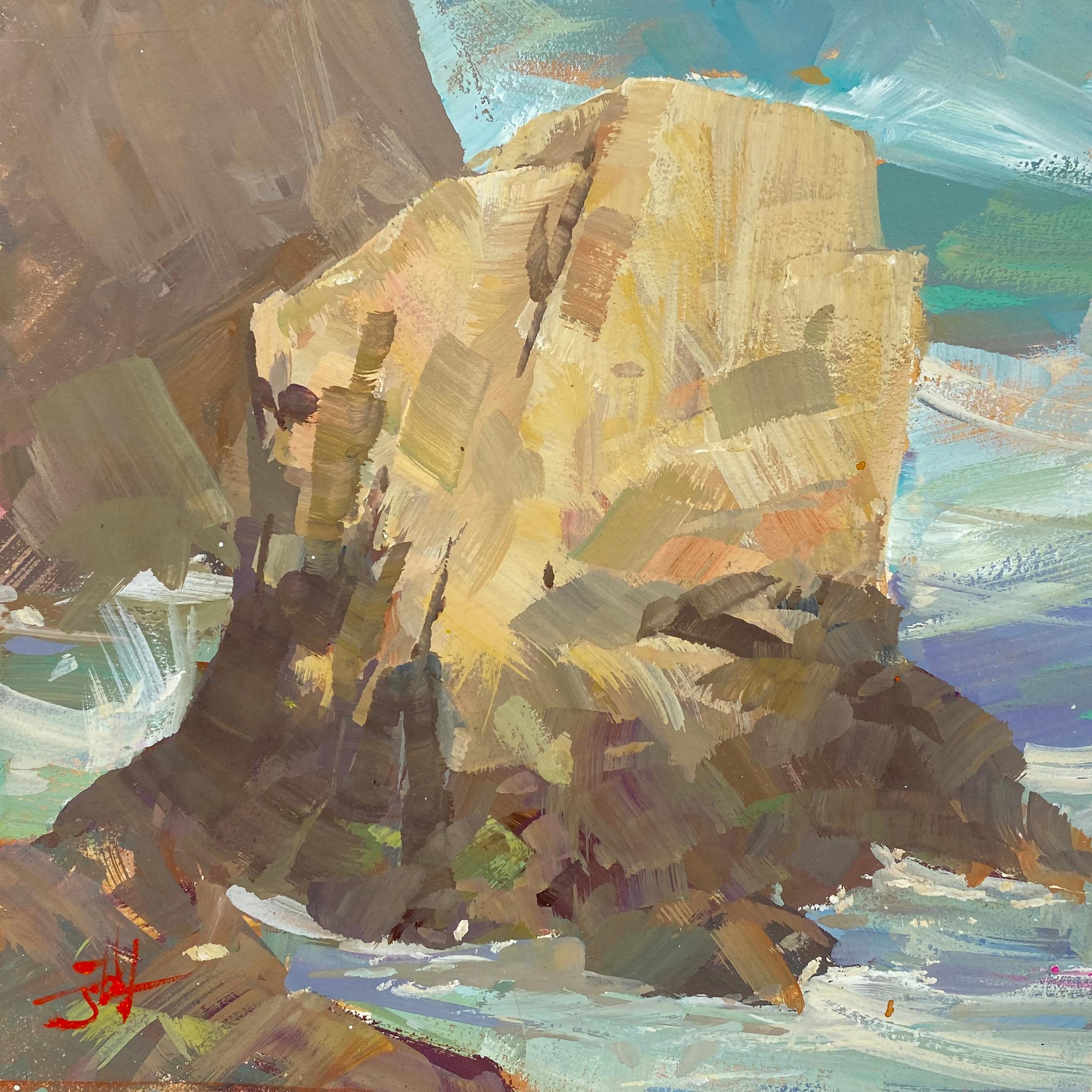 "Pittura a guazzo "Monolith