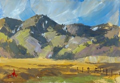 "Foothills Pastures" Gouache Painting