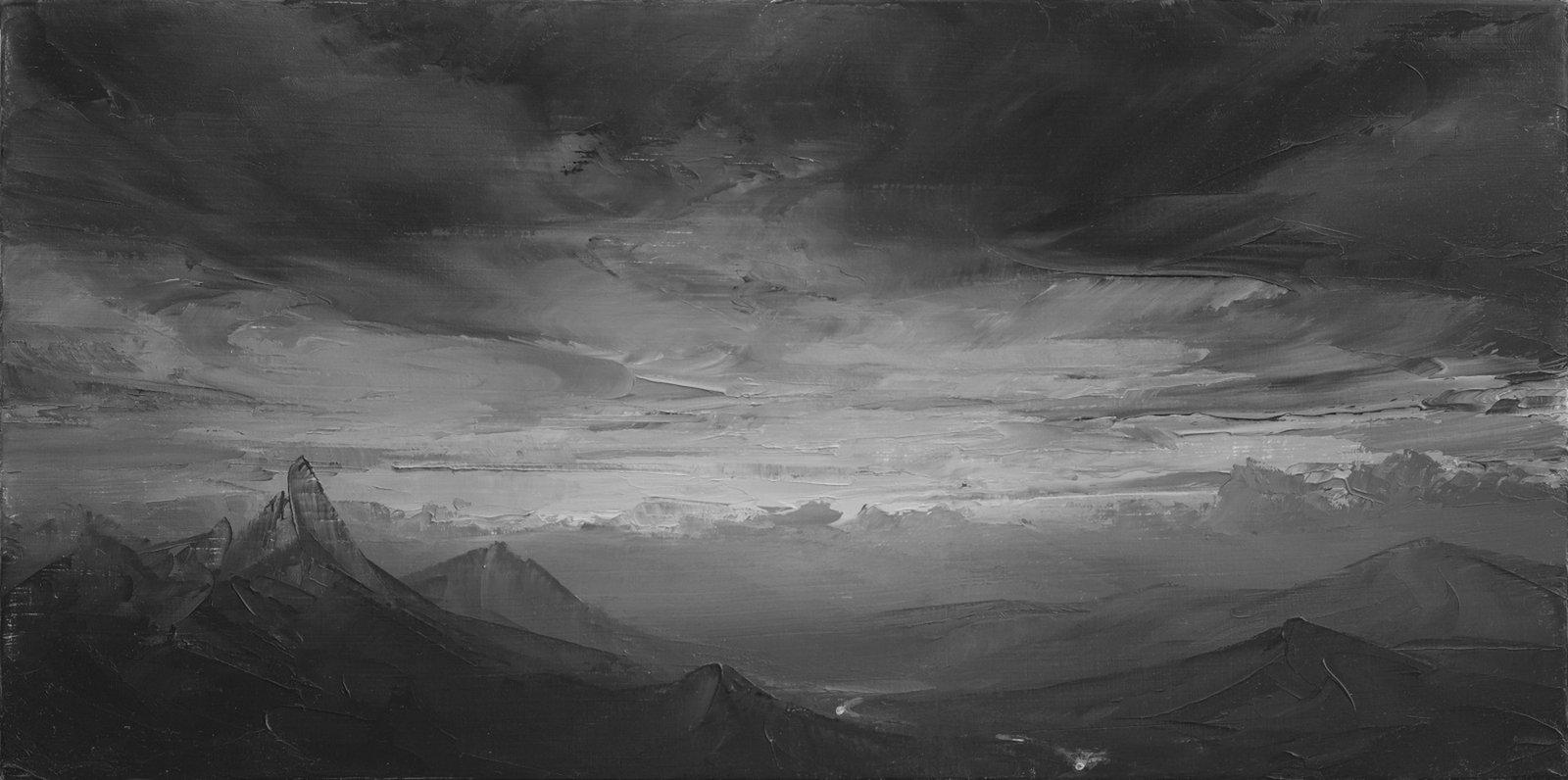 Todd Carpenter Landscape Painting – ""Auf der Suche nach Sonnenaufgang" Ölgemälde