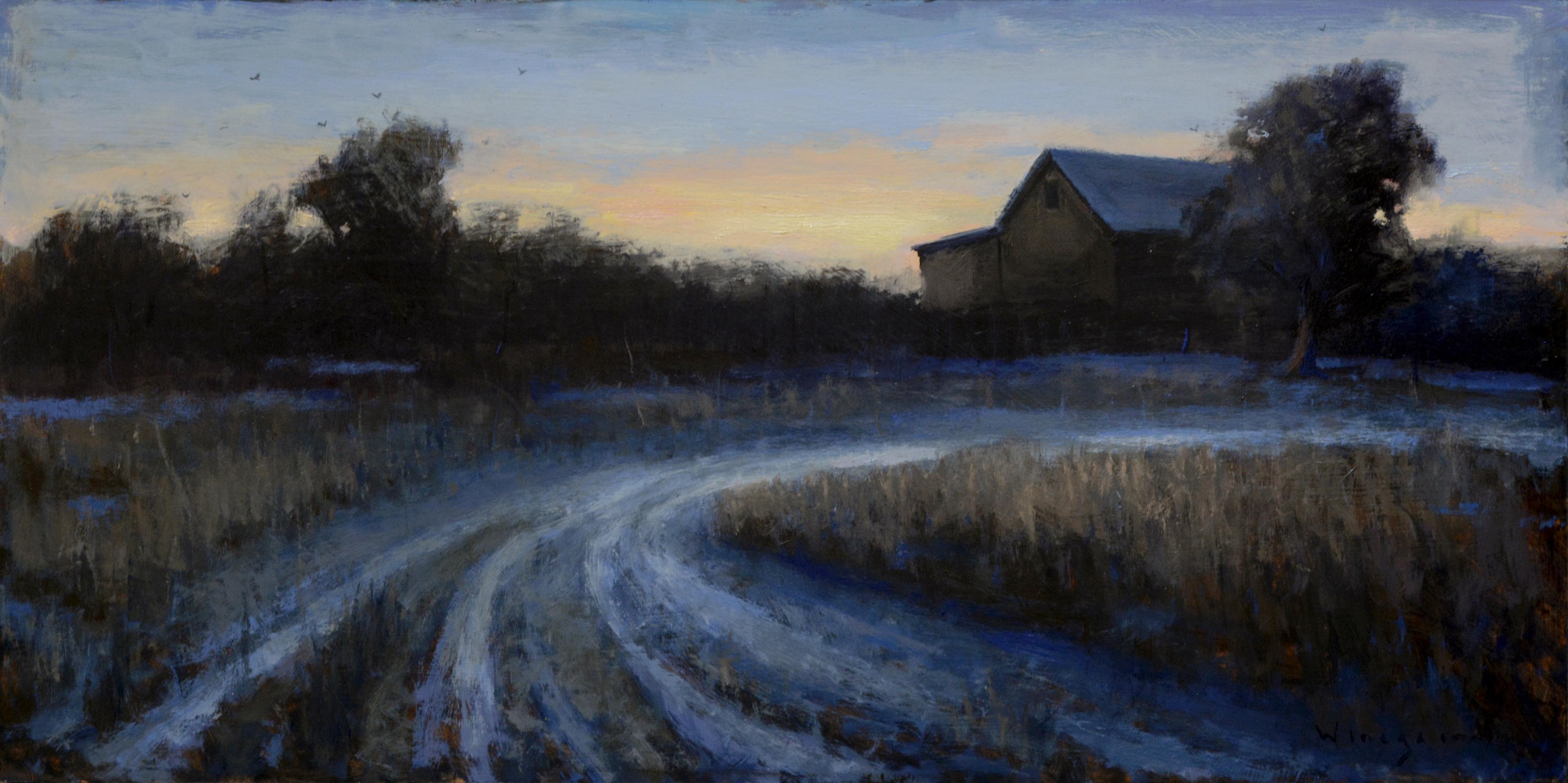 Seth Winegar Figurative Painting - "Old Road" Oil painting