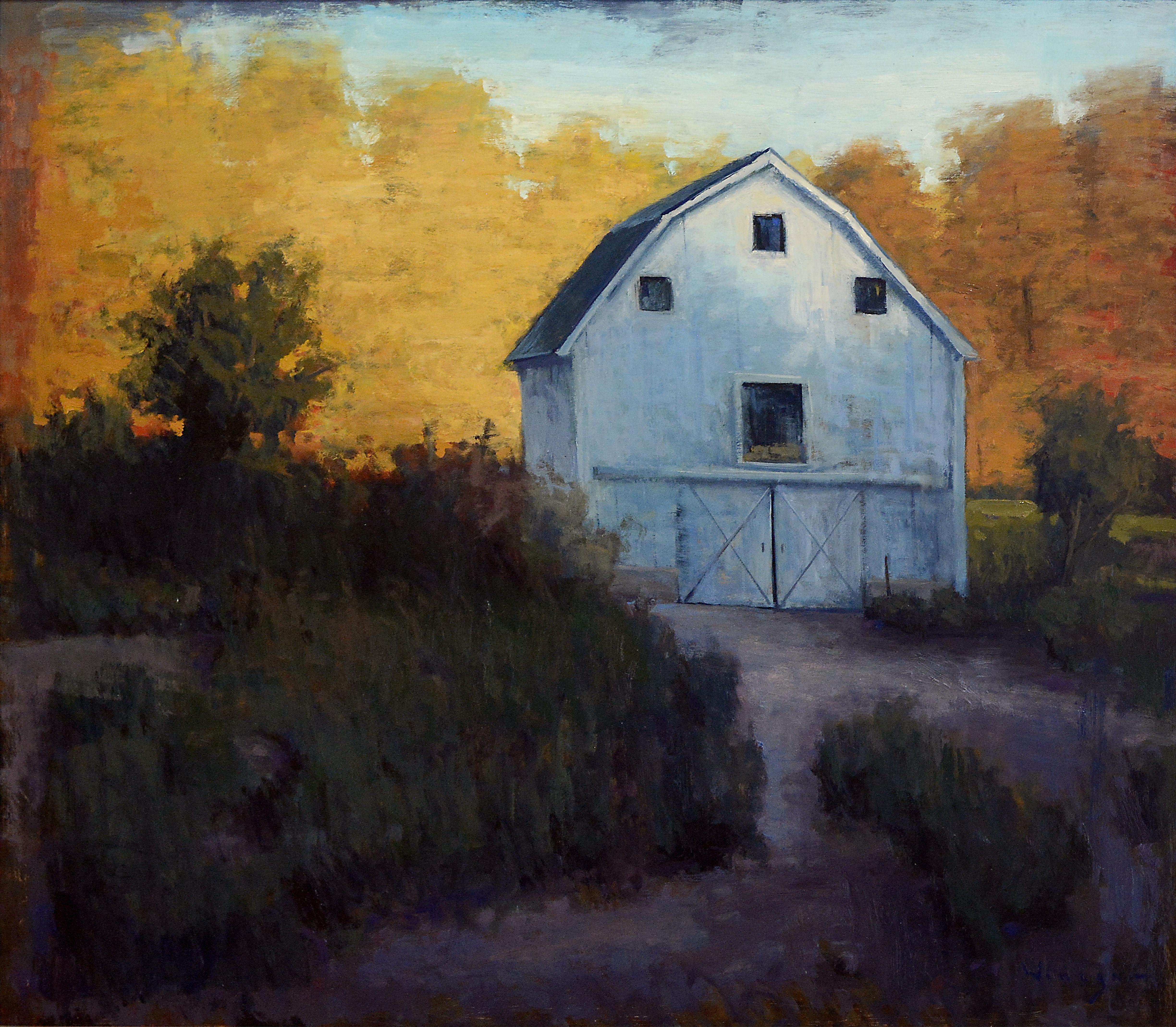 Seth Winegar Landscape Painting - "Autumn Rise" Oil painting