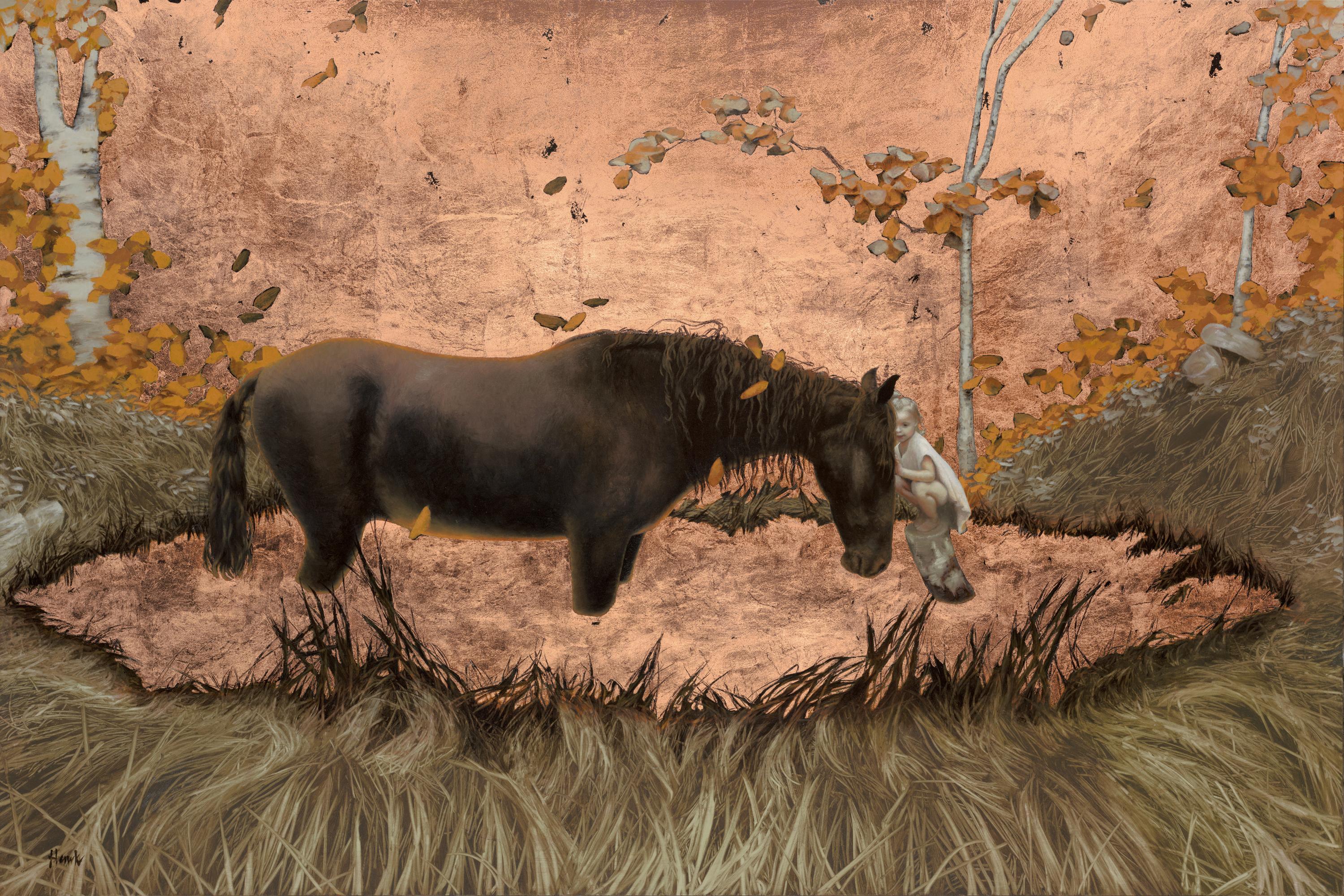 Dana Hawk Animal Painting - "Lowland Savior" Oil Painting