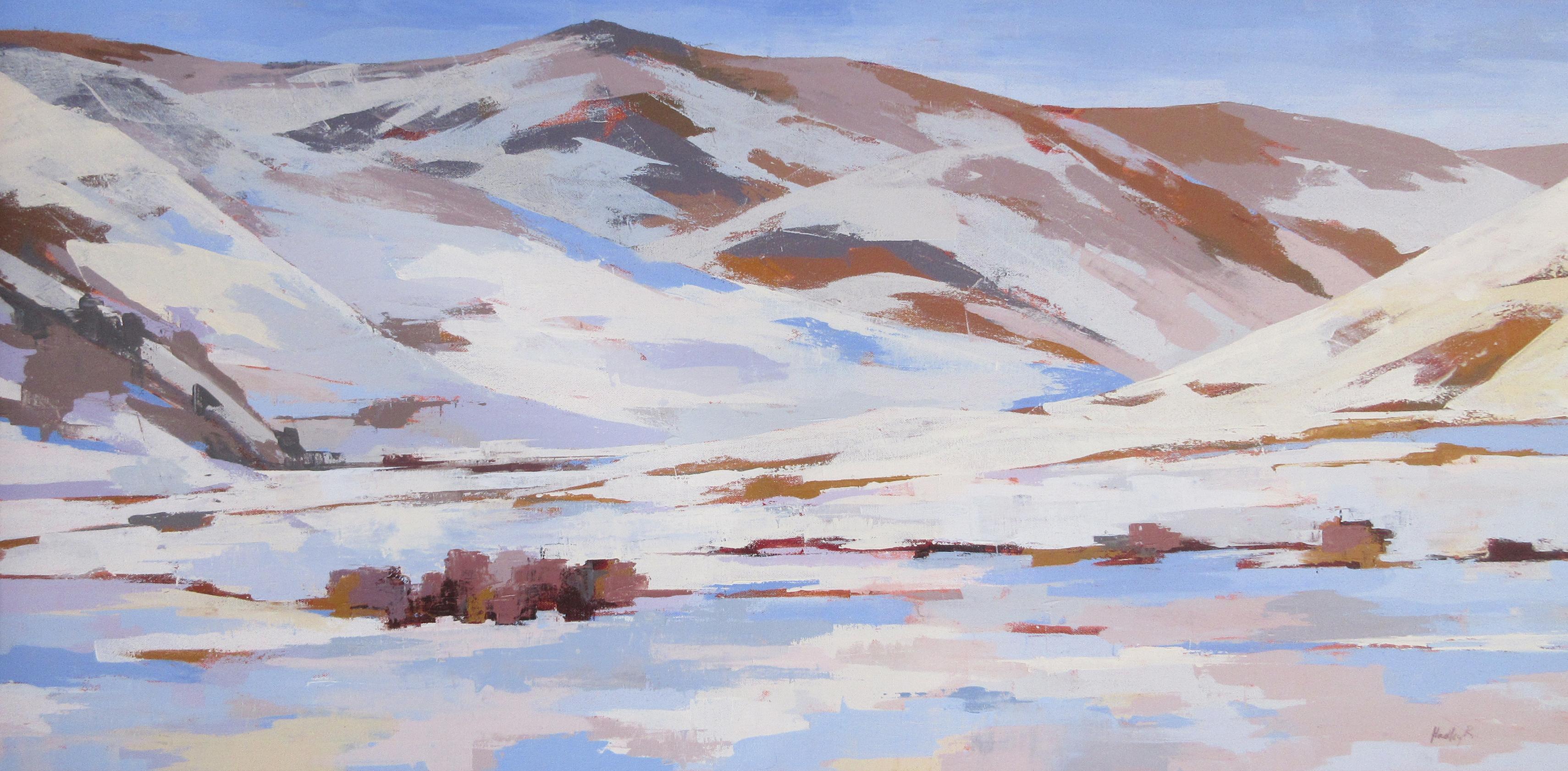 "Glissando" (2020) de Hadley Rampton, Pintura al óleo original de paisaje