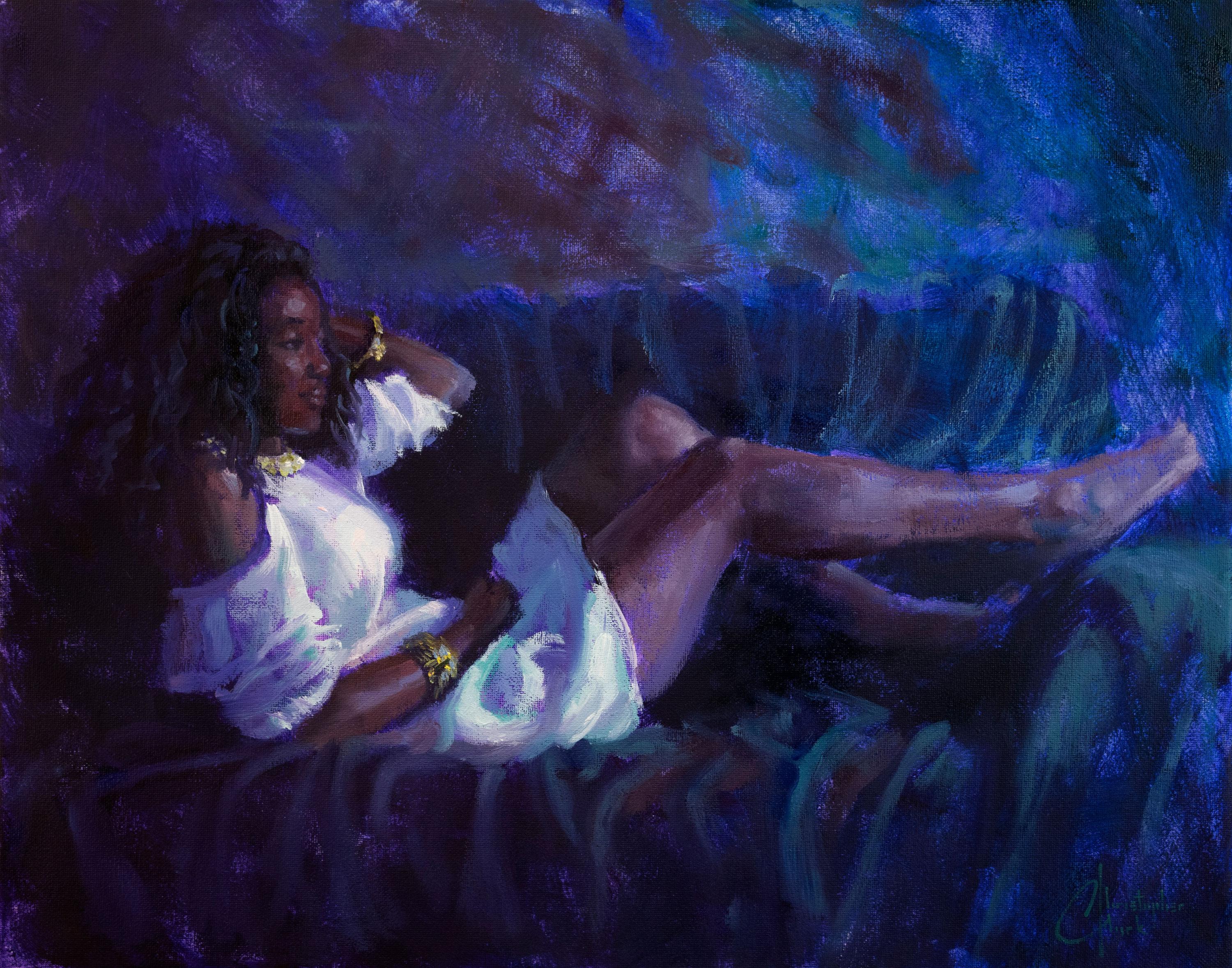 "Reclining Figure" Oil Painting