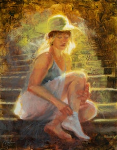 "Rome Staircase" Oil Painting