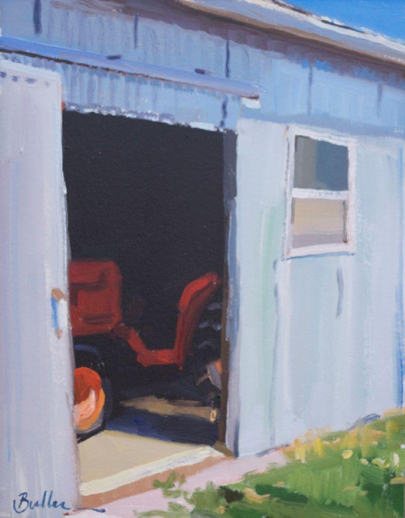Samantha Buller Figurative Painting - "Tucked Away" Oil Painting