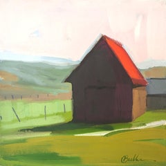 "Colorful Barn" Oil Painting