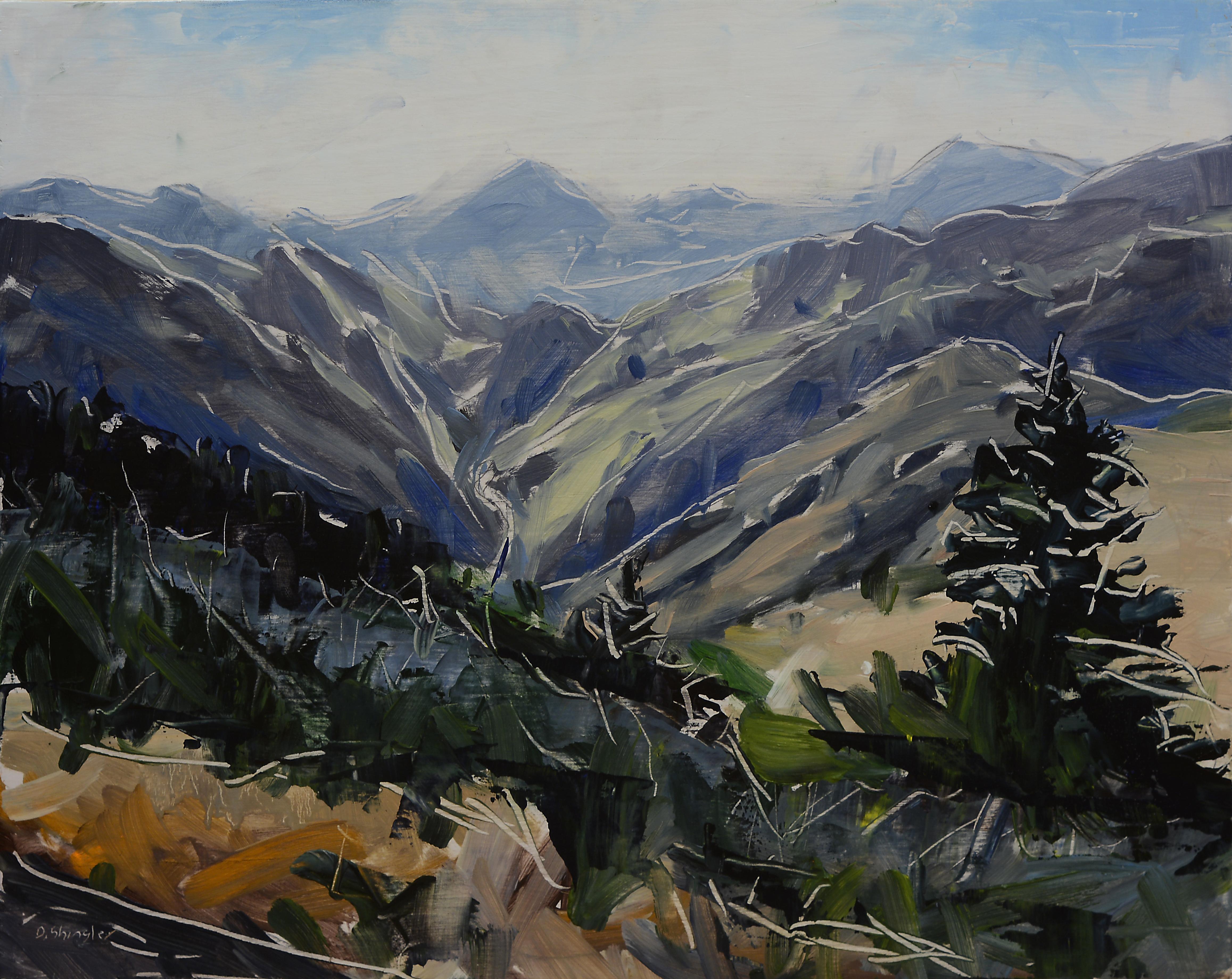 "Lookout Mountain, Golden" Oil Painting