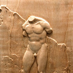 "Male Torso" Bas-relief Sculpture