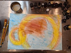 Mixed-Media-Gemälde „ „Conjuring“