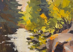 "Telluride in Fall, " Gouache Painting