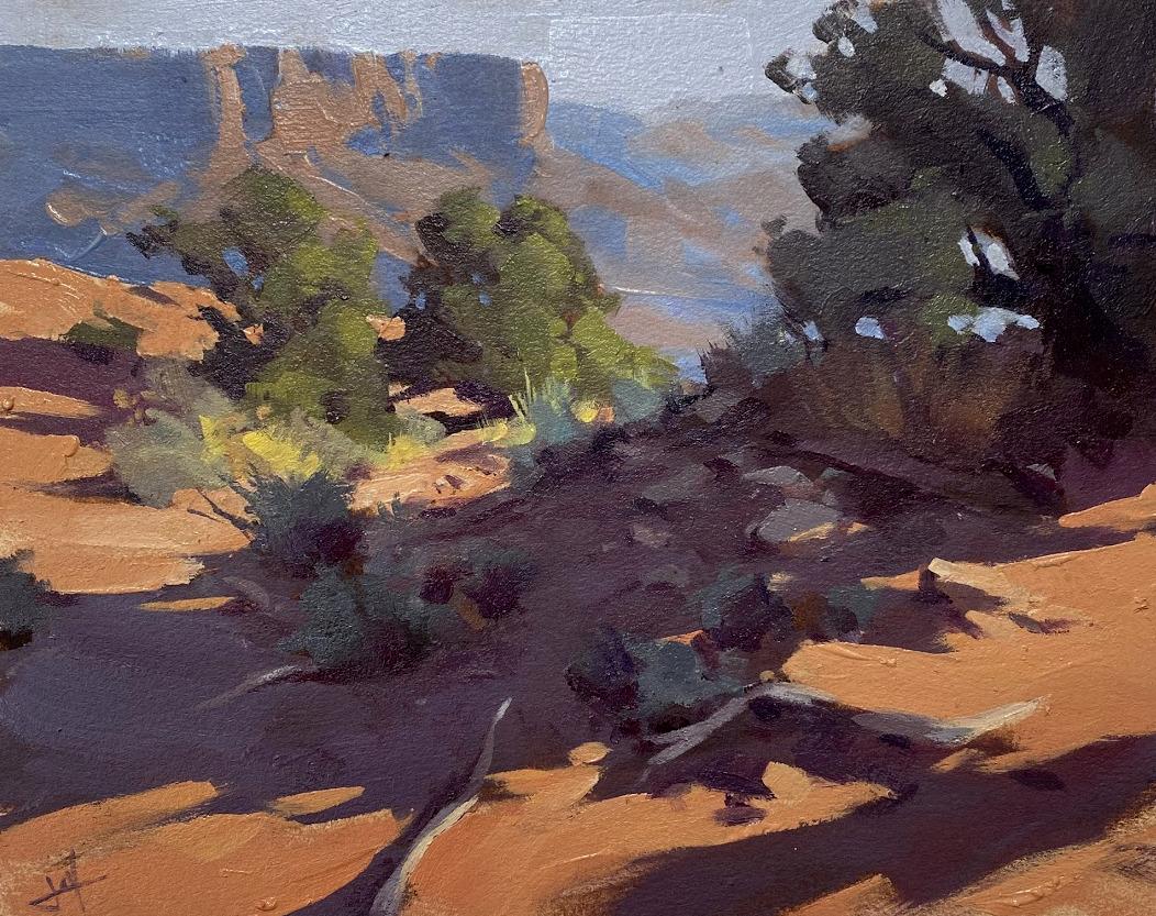 Judd Mercer Landscape Painting - "View from the Rim" Oil Painting