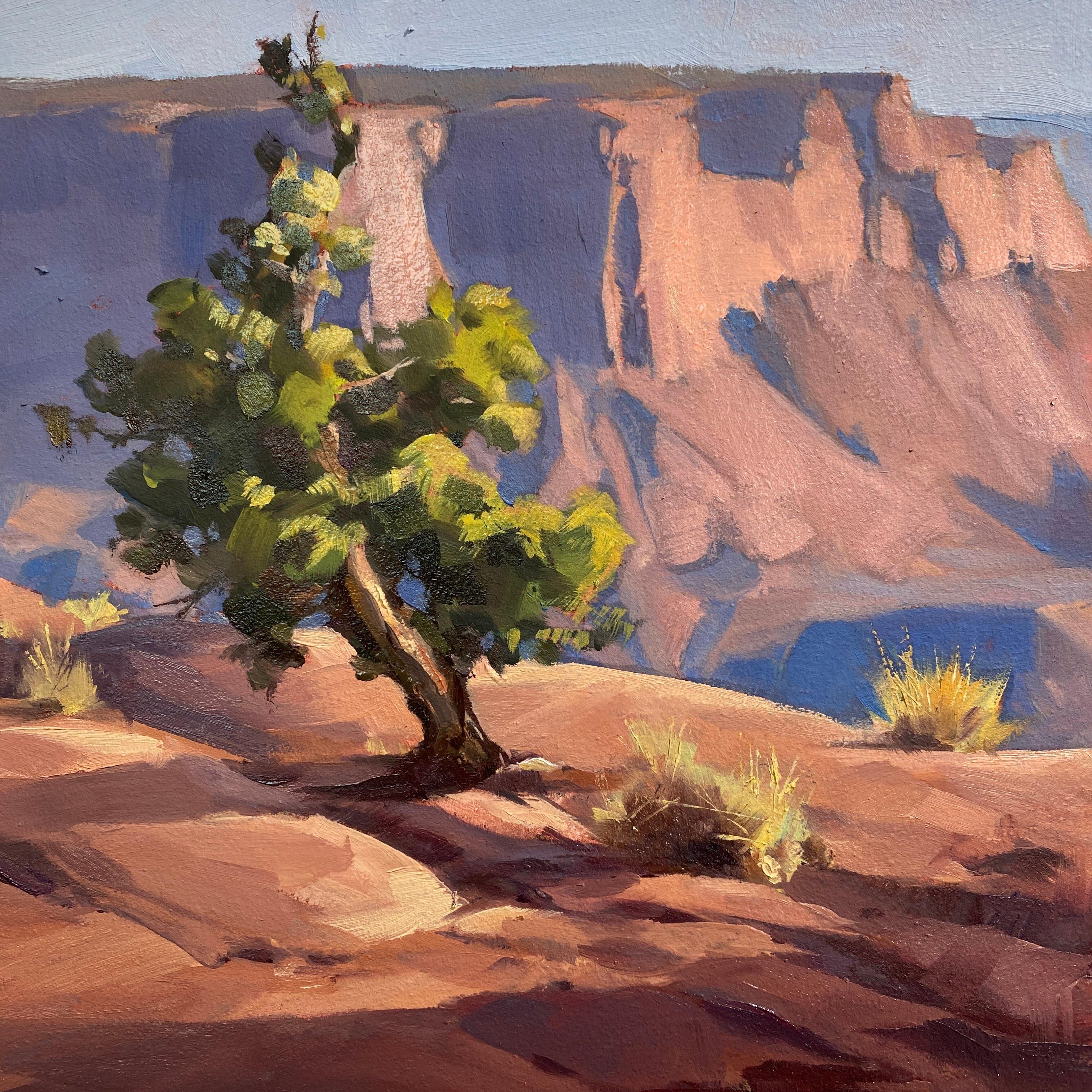 Judd Mercer Landscape Painting - "Living on the Edge" Oil Painting