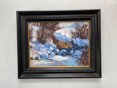 "Cold Stream, " Oil painting