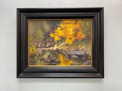 "Stream on Fire, " Oil painting