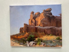 "Sandstone Sunrise, " Oil painting