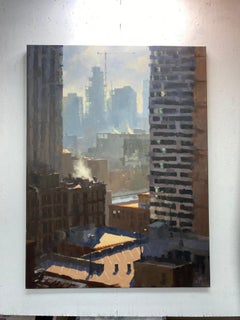 "Sleeping Giants, " Oil painting