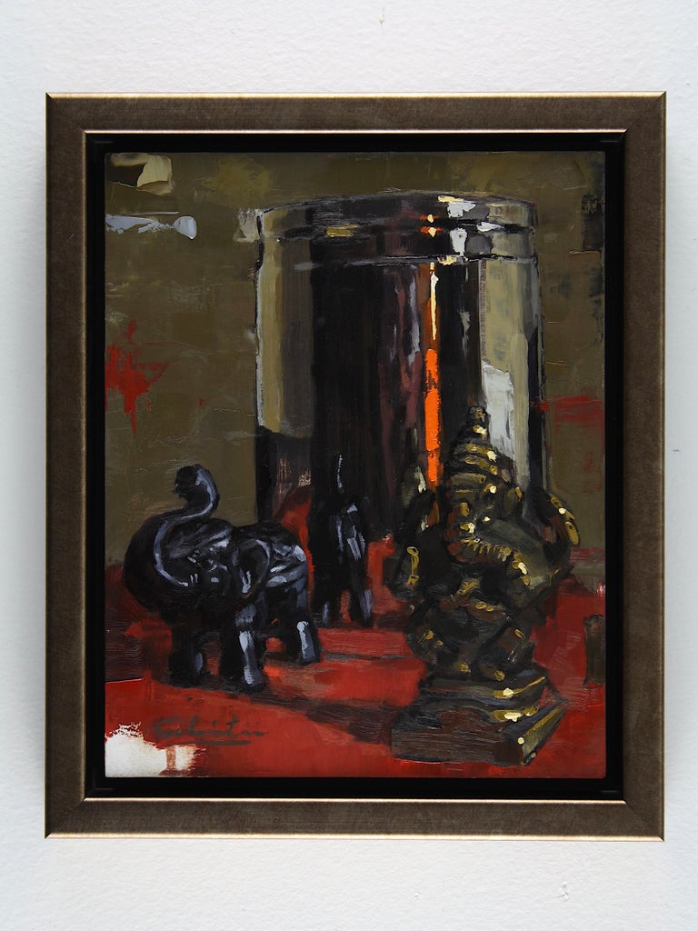 Calvin Lai "Remover of Obstacles" Oil Painting For Sale at 1stDibs