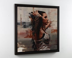 "Pintura al óleo "Fuera de la caja