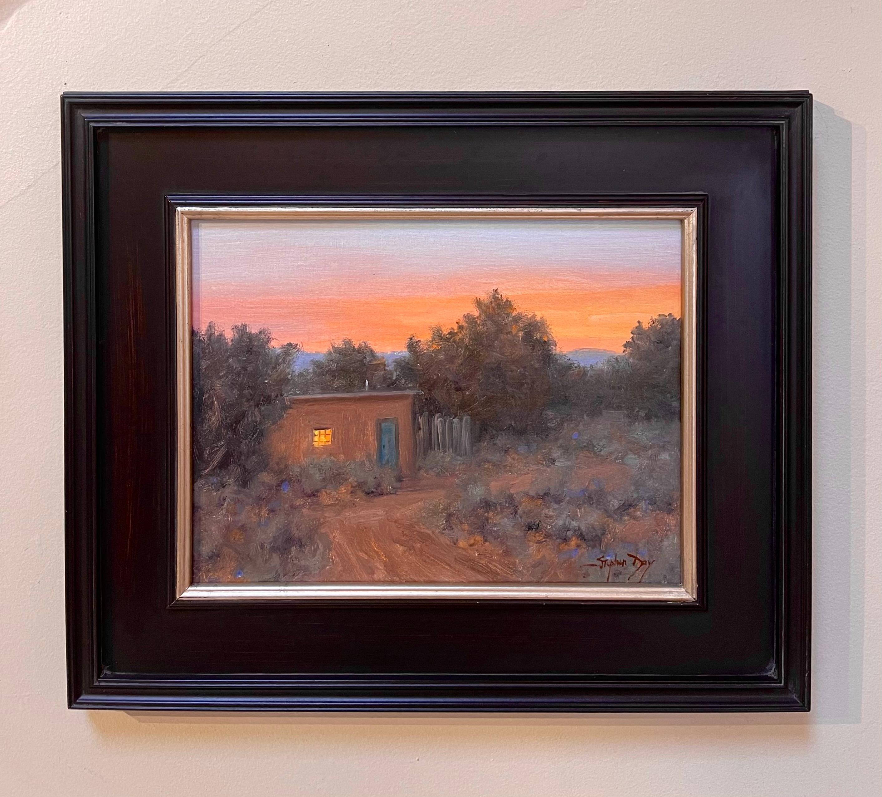 evening fall of day painting