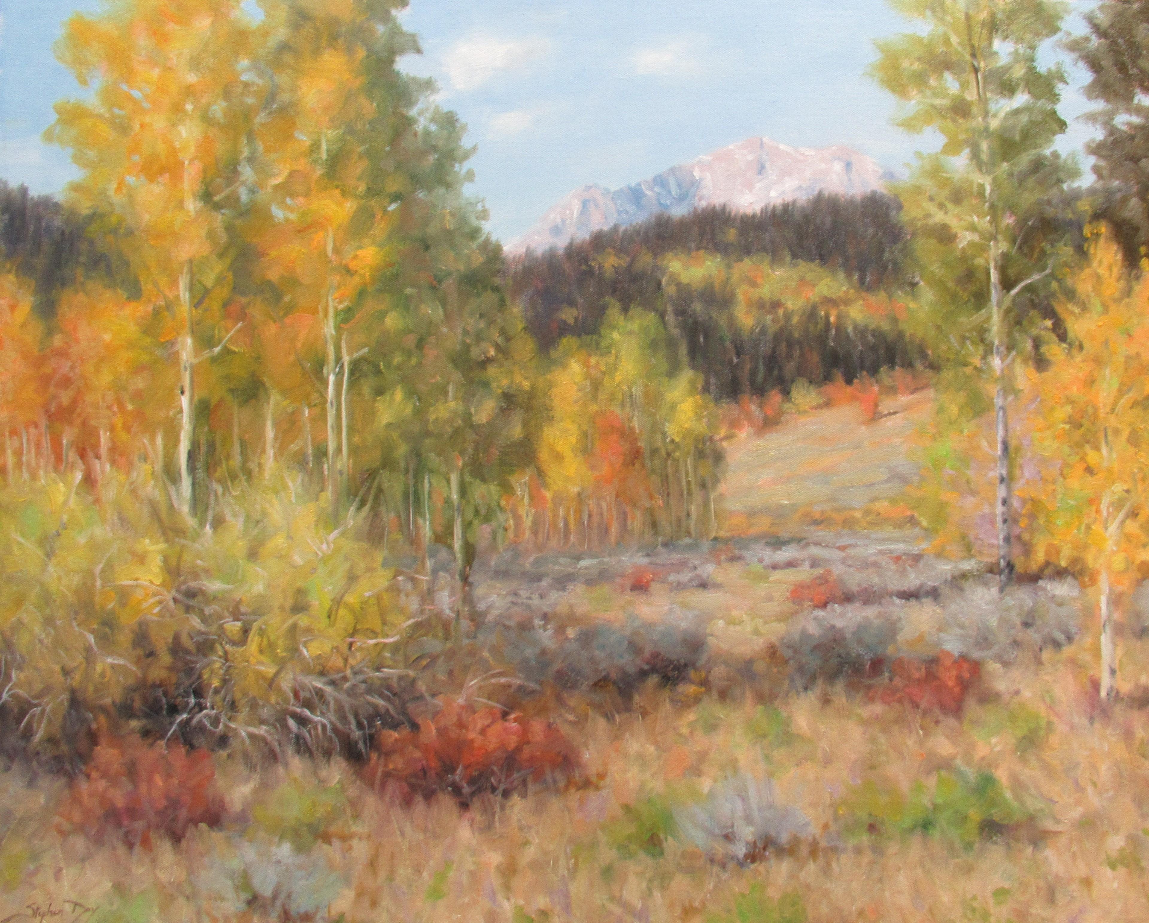 "Autumn Mood," Oil Painting