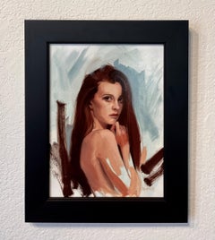 "Looking Back, " Oil Painting