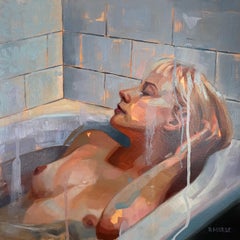 "Bathing," Oil Painting